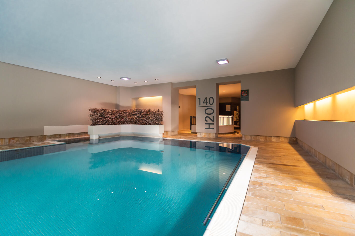 indoor pool at the hotel in Saalbach